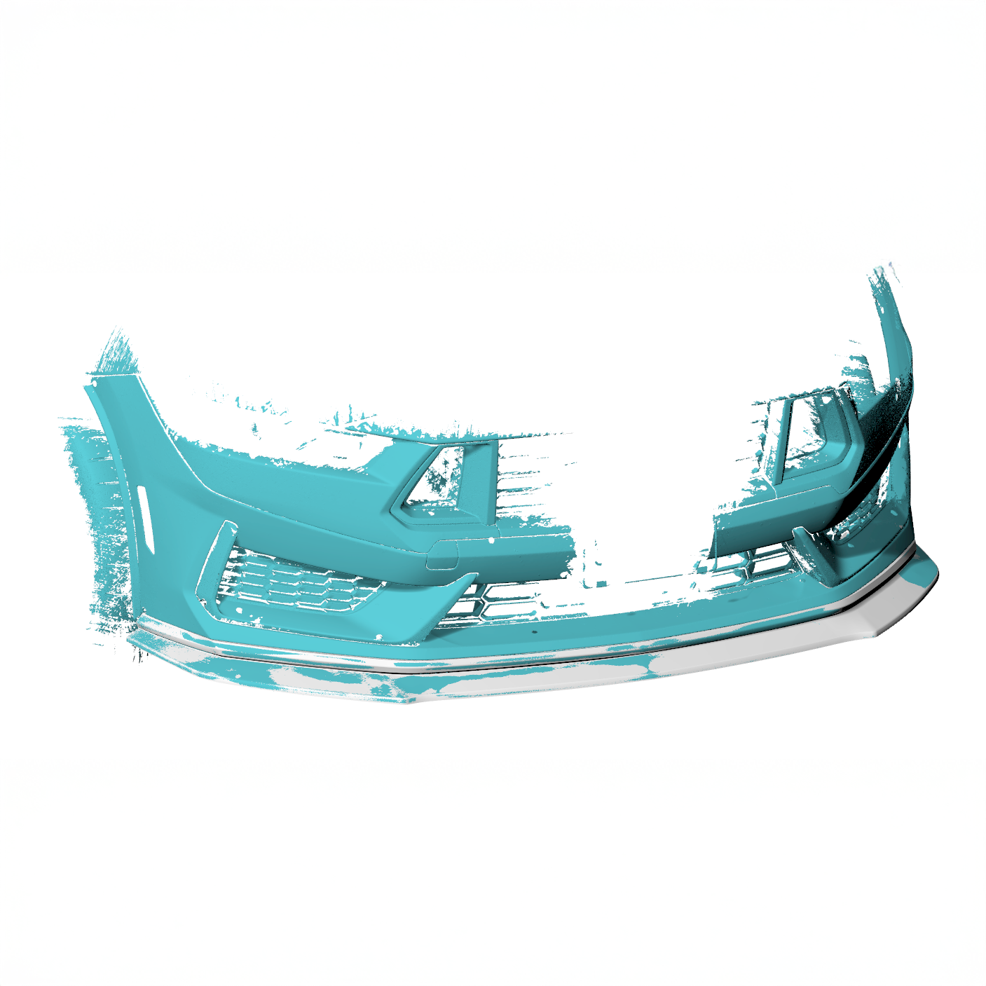 Ford Carbon Fiber OEM Style Front Splitter for Mustang S650 Dark Horse