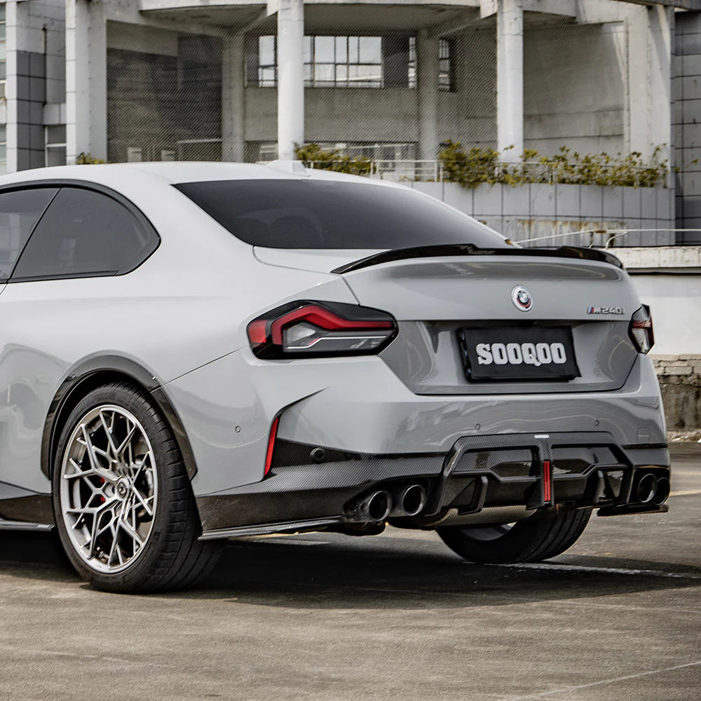 BMW SooQoo Pre-Preg Carbon Fiber Rear Spats for G42