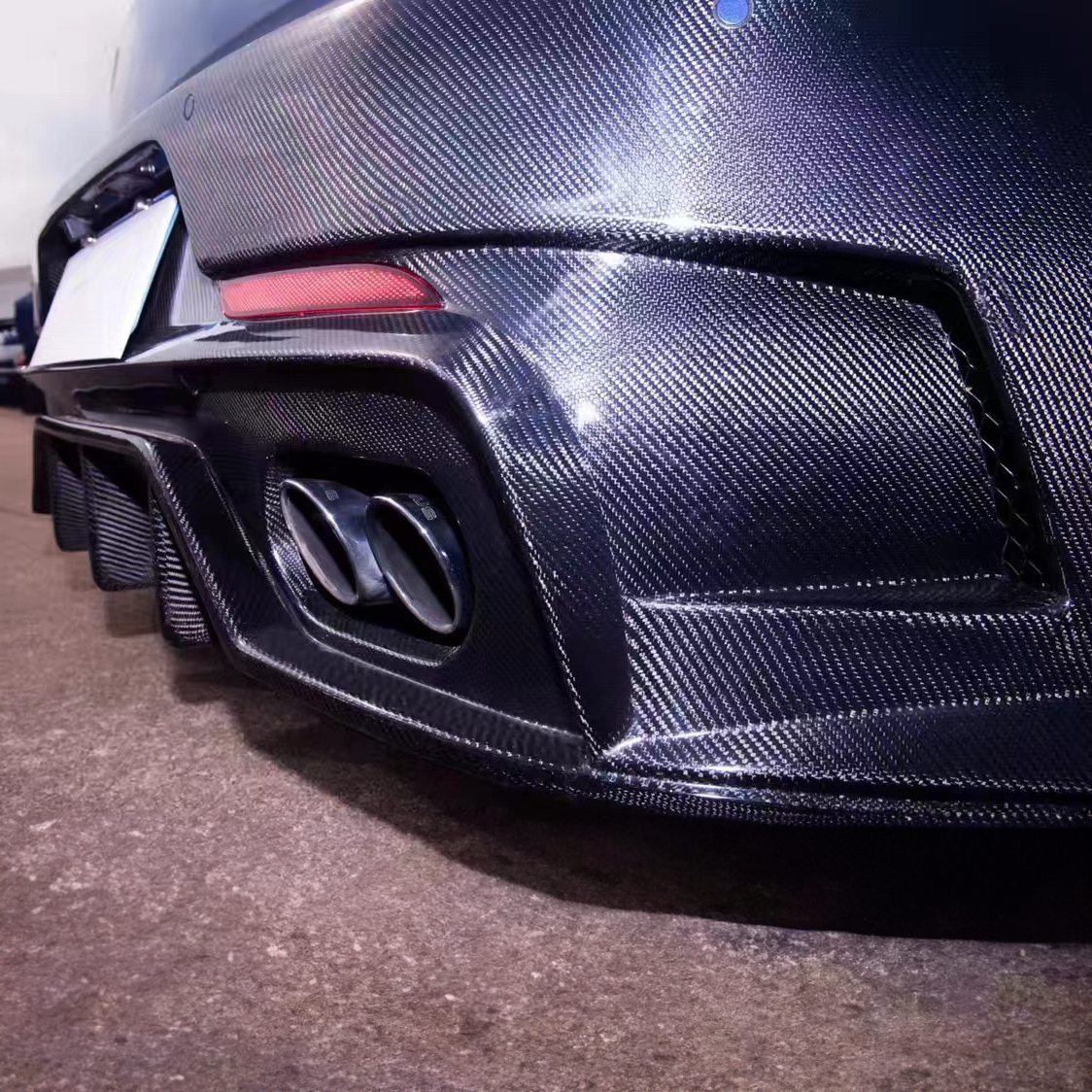 Volkswagen Carbon Fiber & FRP ASPEC Style Rear Bumper for Golf MK7 & 7.5