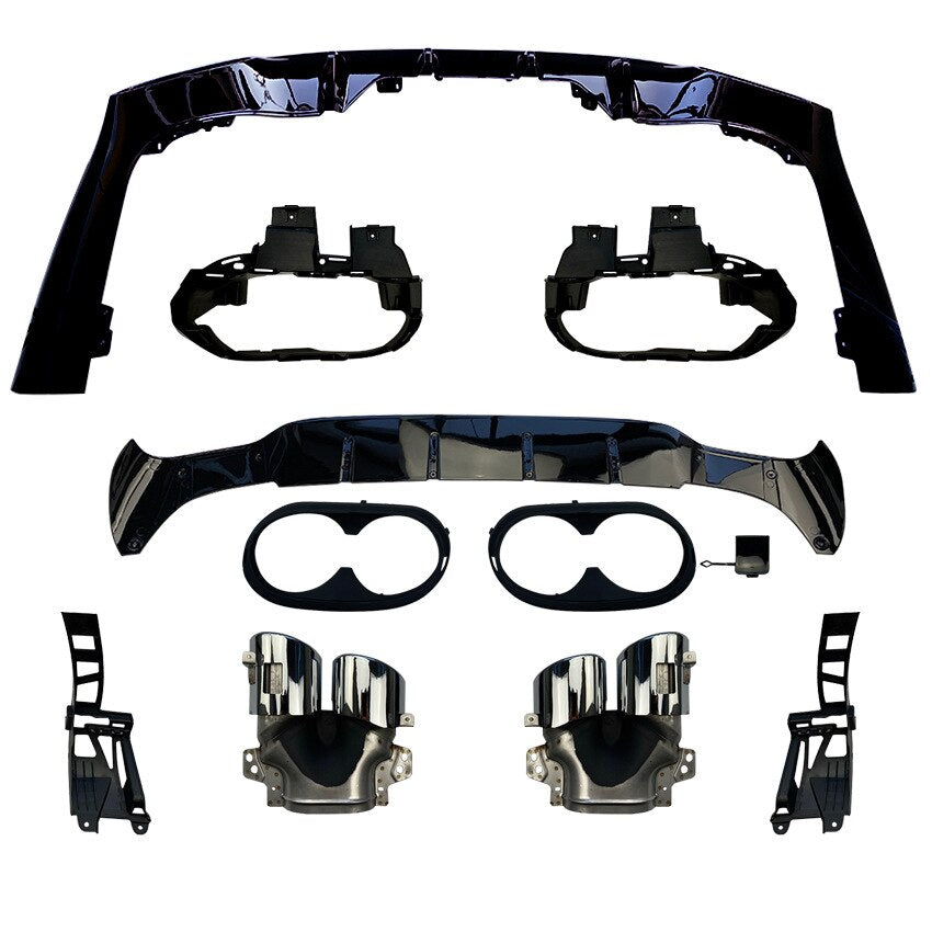 Mercedes Gloss Black AMG Style Rear Diffuser for W118 PFL