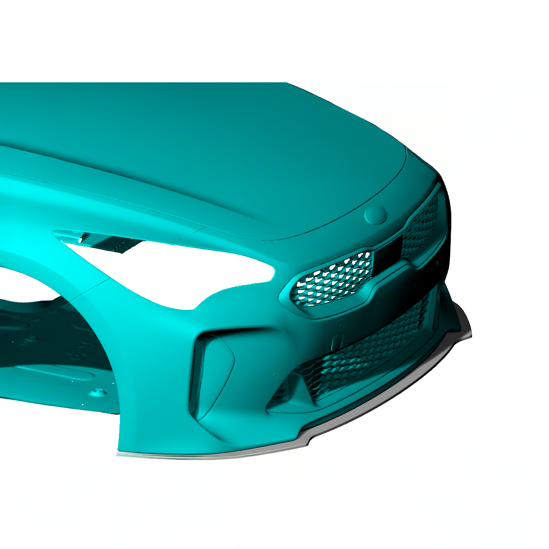 Kia Carbon Fiber JSL Style Front Splitter for Stinger