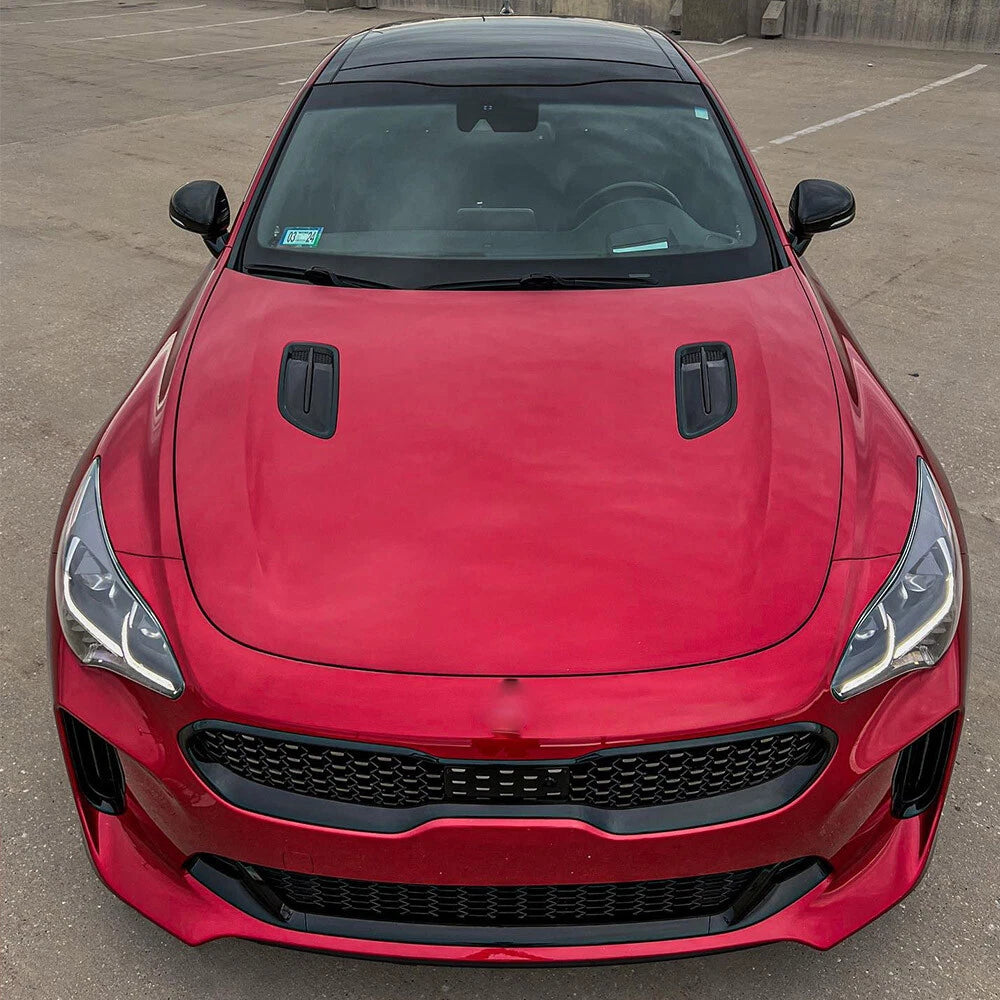 Kia Pre-Preg Carbon Fiber Hood Vent Covers for Stinger