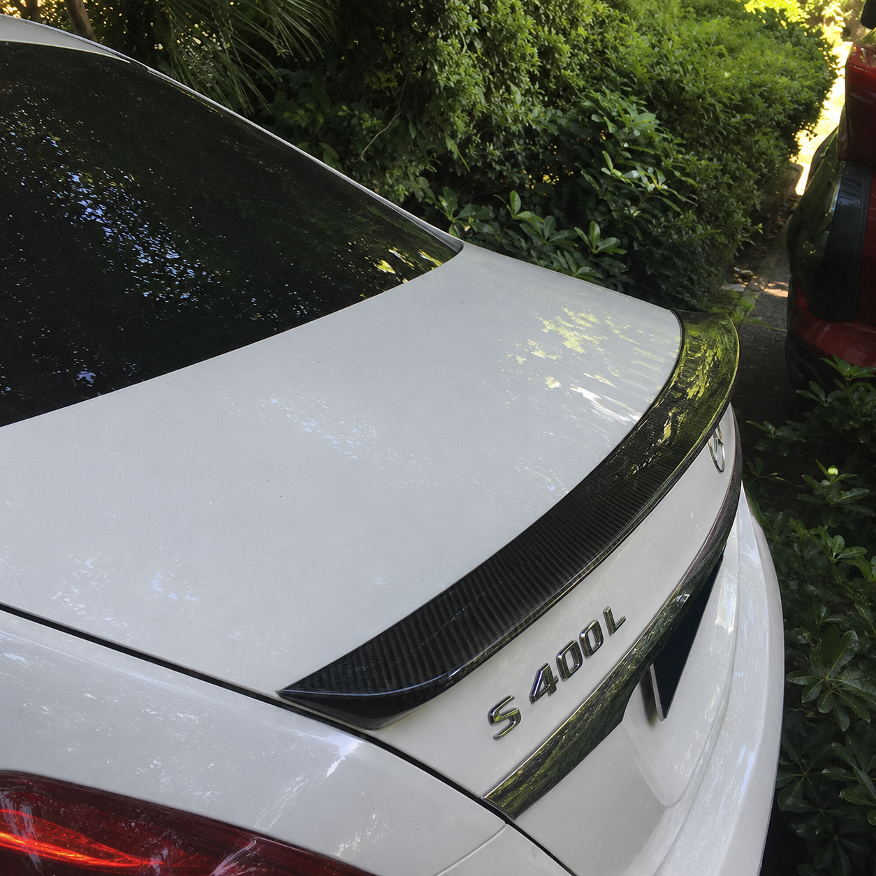 Mercedes Carbon Fiber B Style Rear Spoiler for W222 S Class Sedan