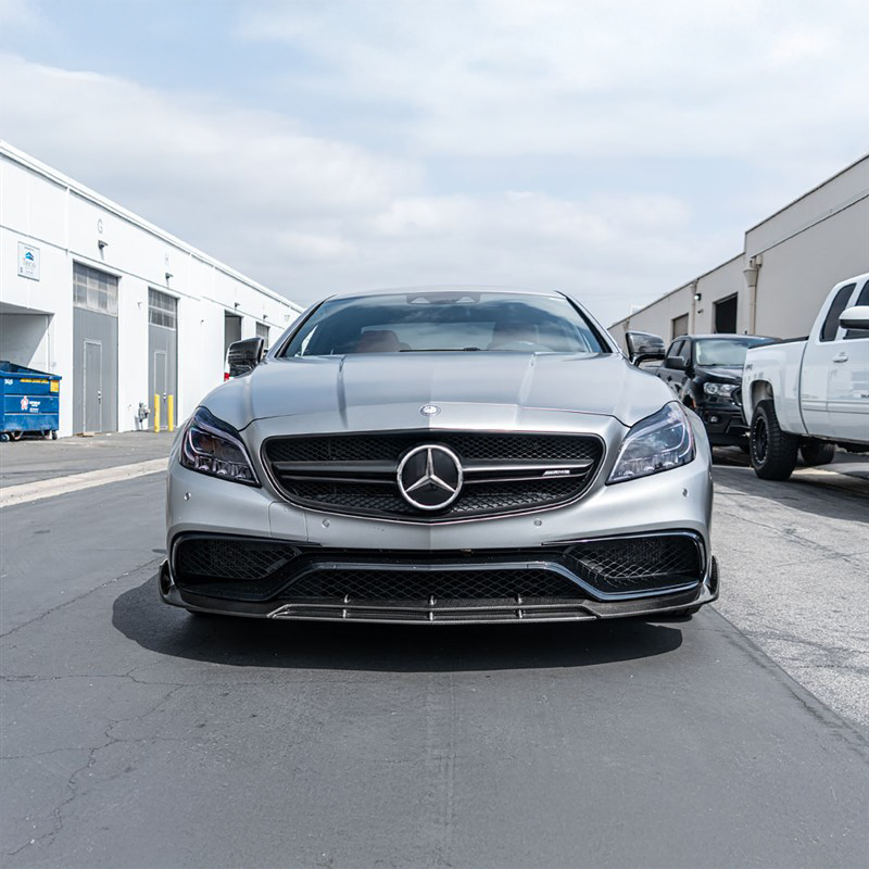 Mercedes Carbon Fiber Brabus Style Front Splitter for W218 CLS63 FL