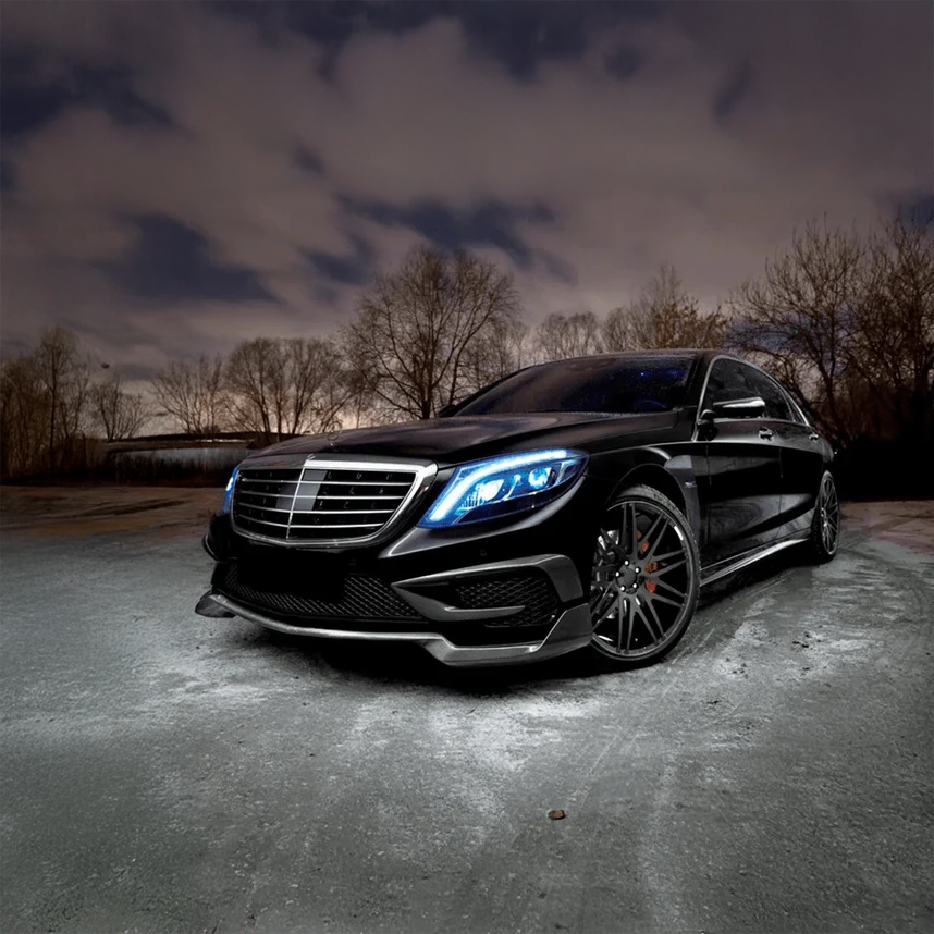 Mercedes Carbon Fiber Front Bumper Fender Air Vent for W222