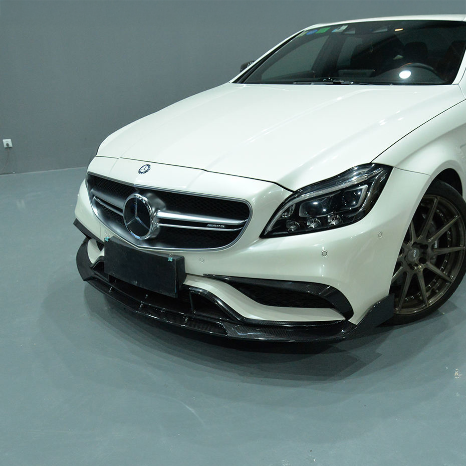 Mercedes Carbon Fiber Front Bumper Trim for W218 CLS63 FL