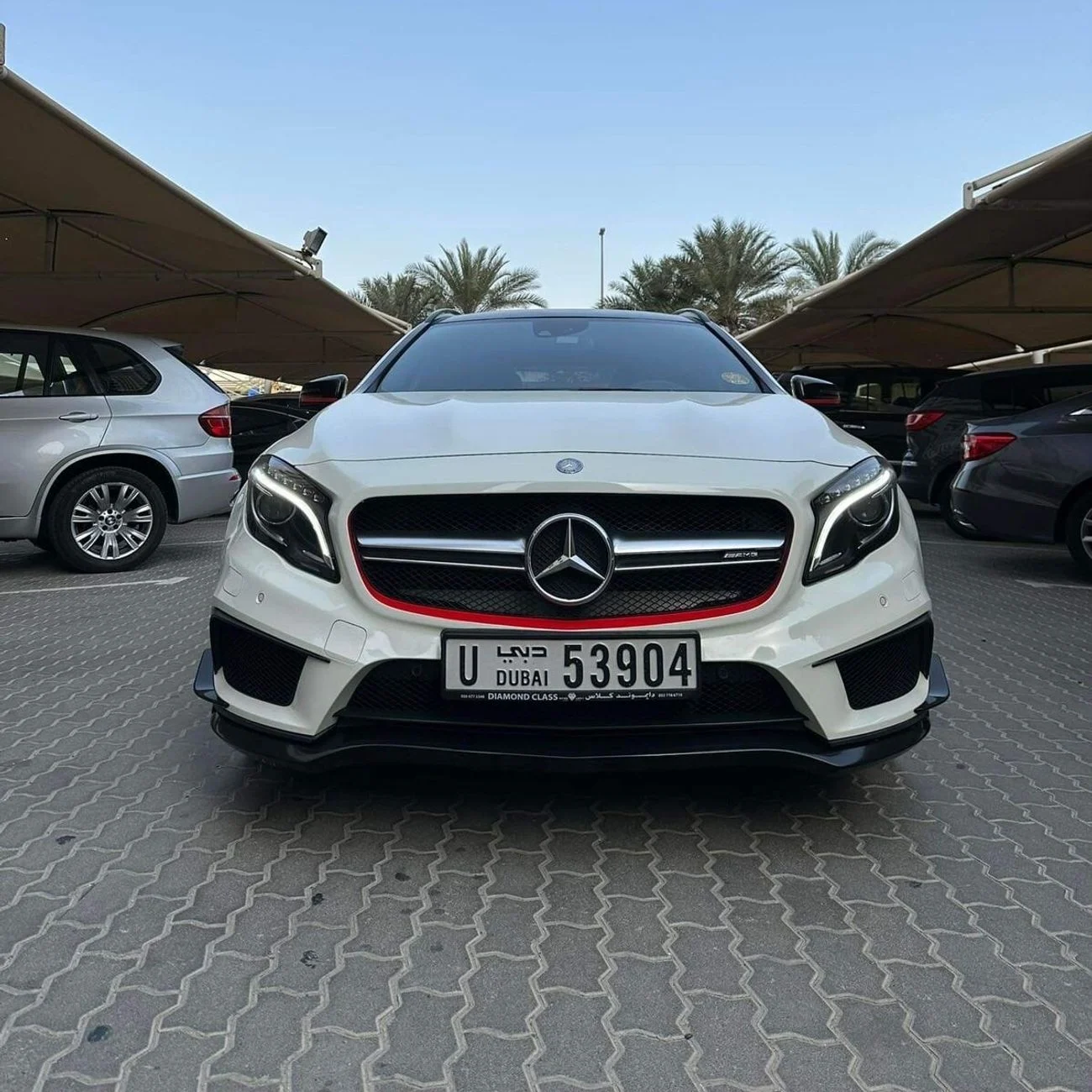 Mercedes Carbon Fiber Front Canards for X156 GLA45 PFL