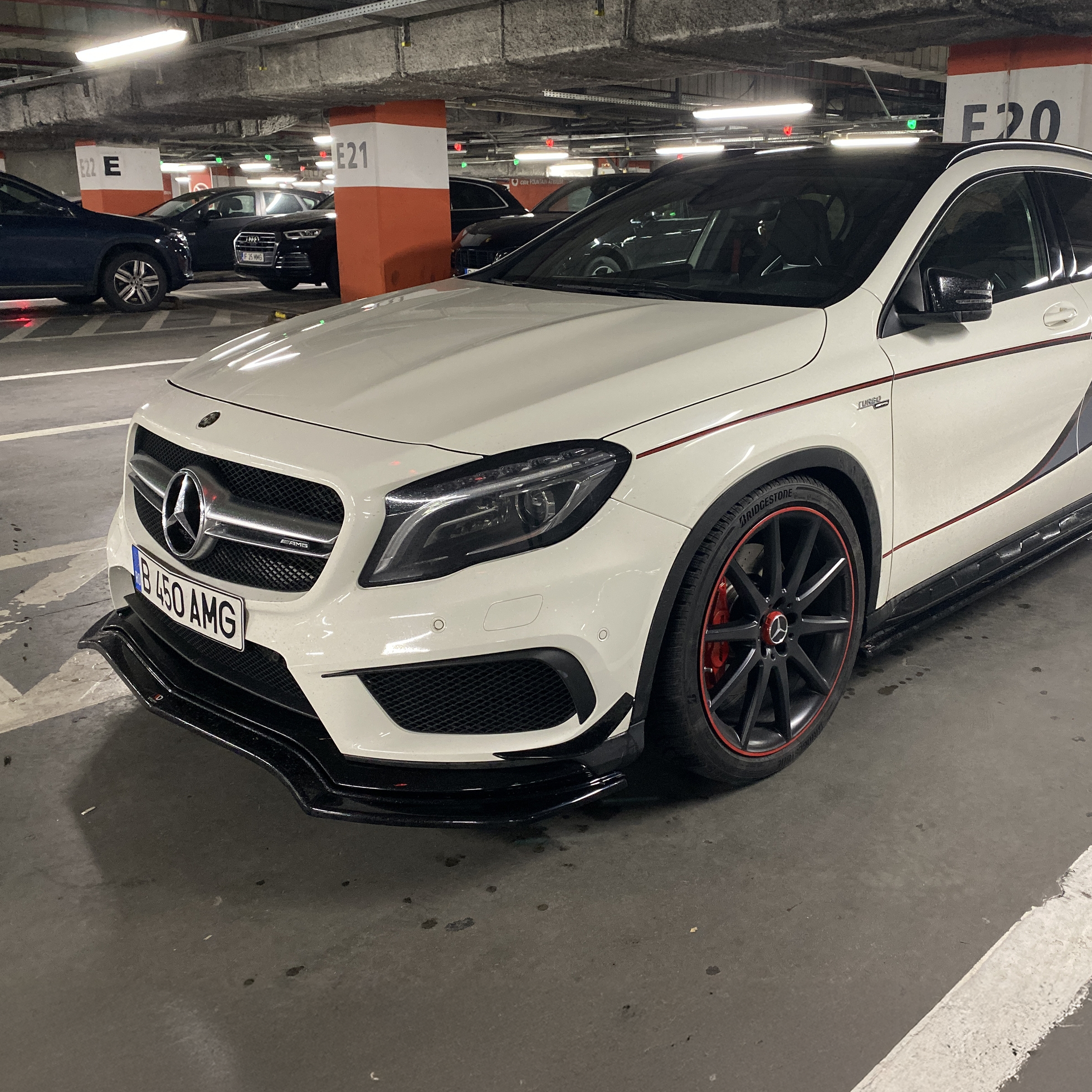 Mercedes Carbon Fiber Front Canards for X156 GLA45 PFL