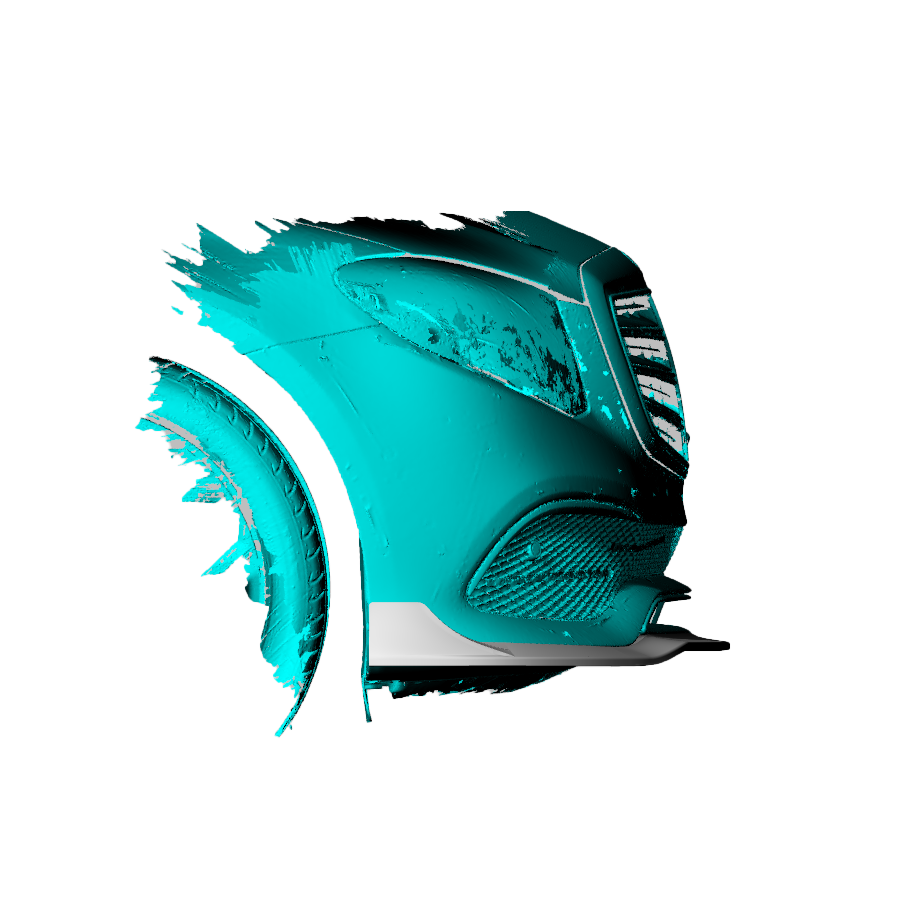 Mercedes Carbon Fiber Brabus Style Front Splitter for W213 Exclusive Line