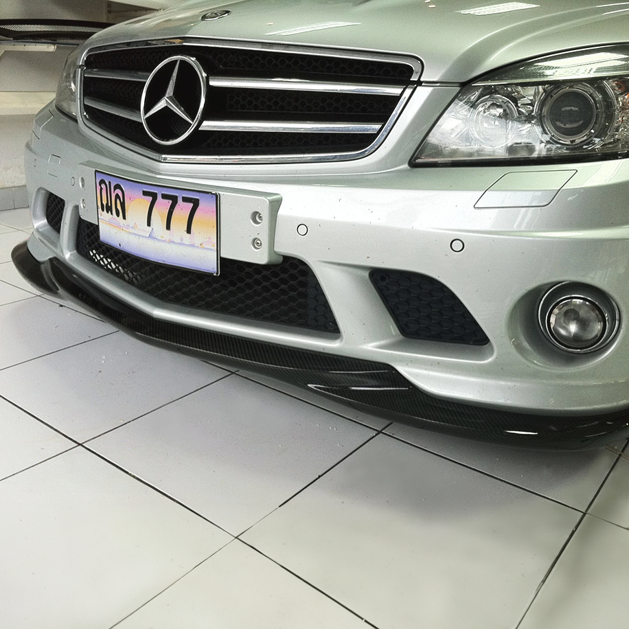 Mercedes Carbon Fiber GodHand Style Front Splitter for W204 PFL