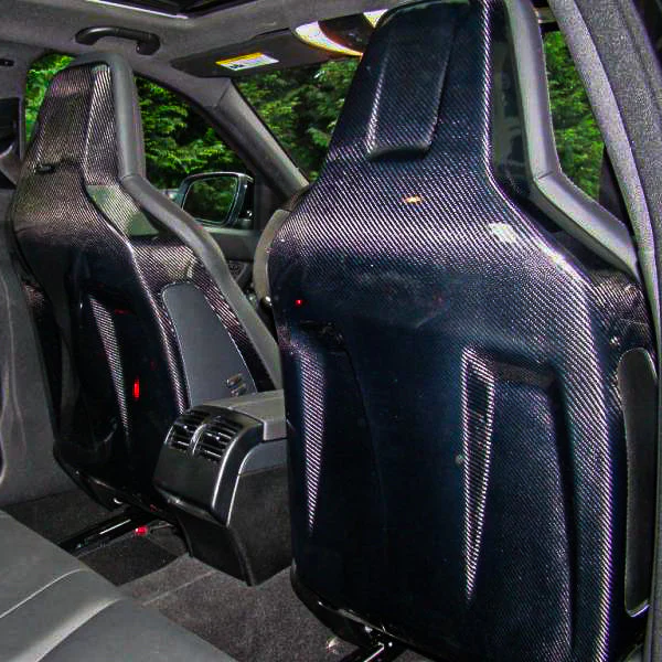 Mercedes Carbon Fiber Seat Back Covers for W204 C63 PFL