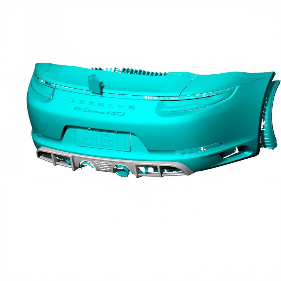 Porsche Carbon Fiber OEM Style Rear Diffuser for 911 991 Carrera 4GTS
