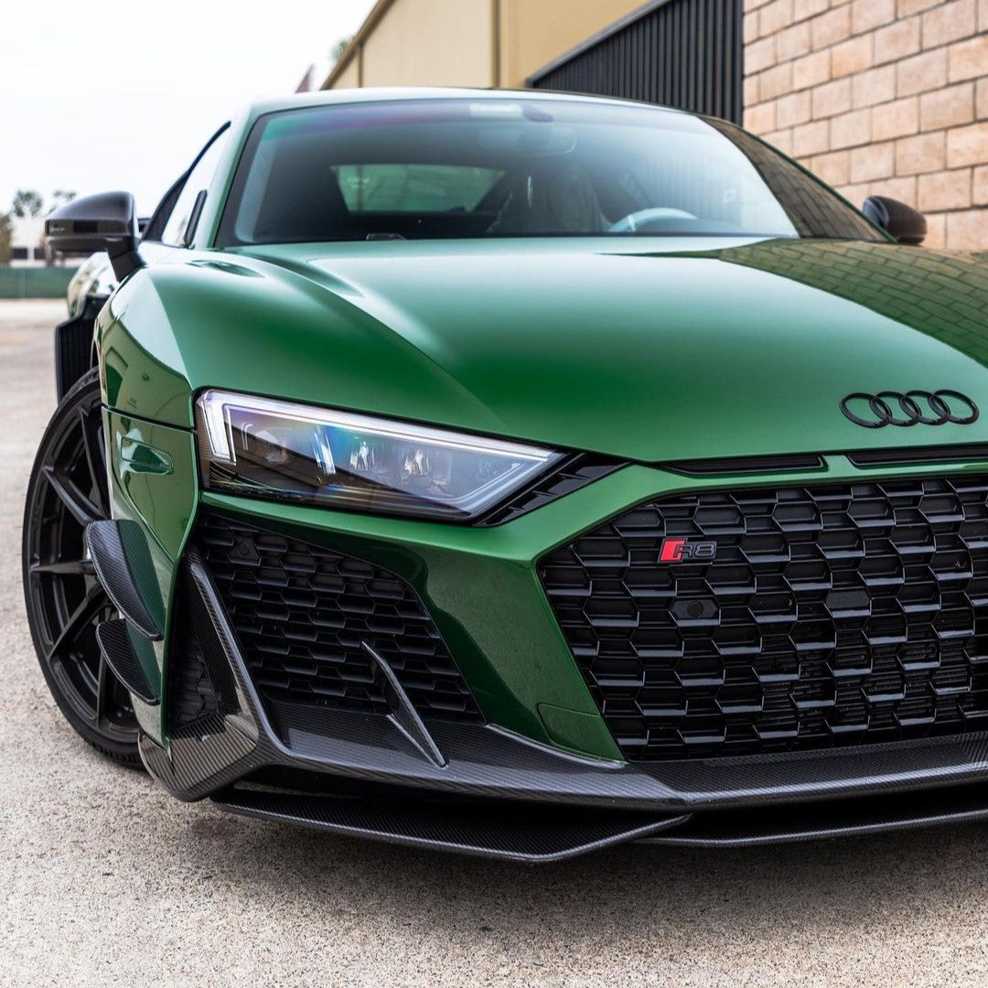 Audi Pre-Preg Carbon Fiber Capristo Style Front Splitter for R8 Gen 2 FL