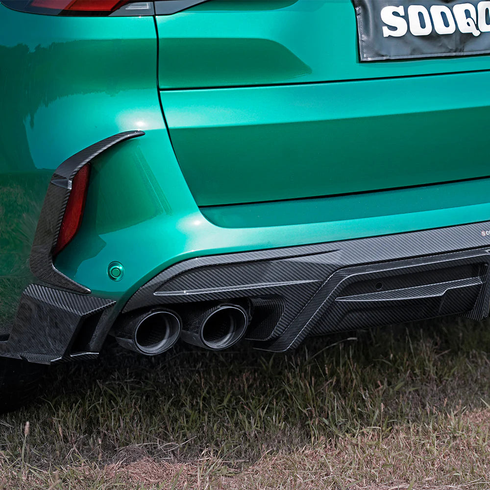 BMW SooQoo Pre-Preg Carbon Fiber Rear Diffuser for F95 X5M LCI