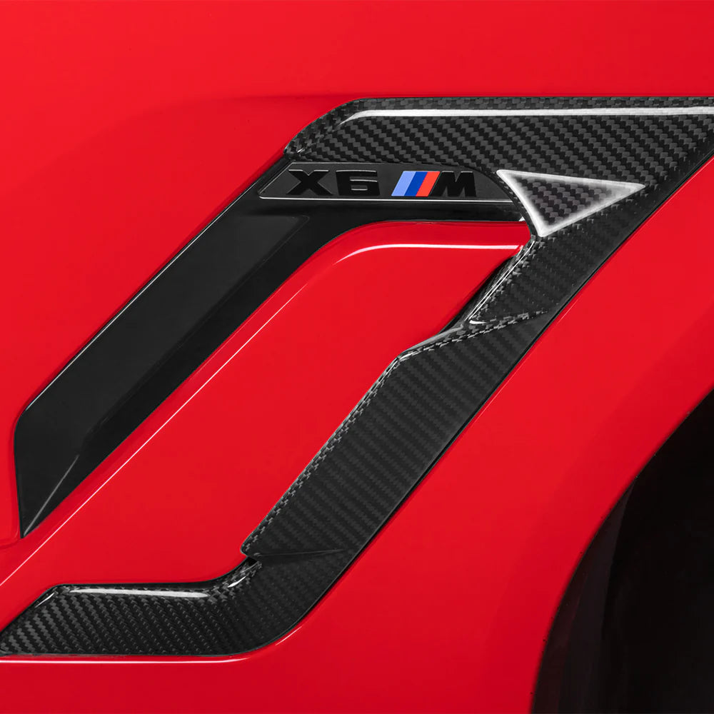 BMW SooQoo Pre-Preg Carbon Fiber Front Fender Trim for F96 X6M LCI