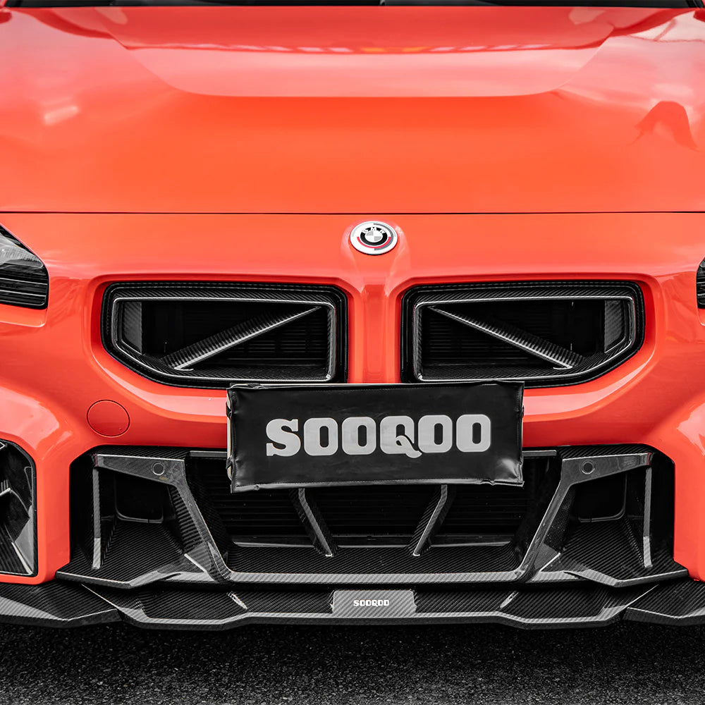 BMW SooQoo Pre-Preg Carbon Fiber Front Bumper Center Trim for M2 G87