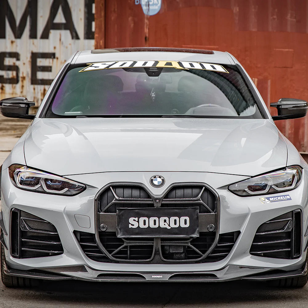 BMW SooQoo Pre-Preg Carbon Fiber Front Splitter for 4 Series G26 Gran Coupe