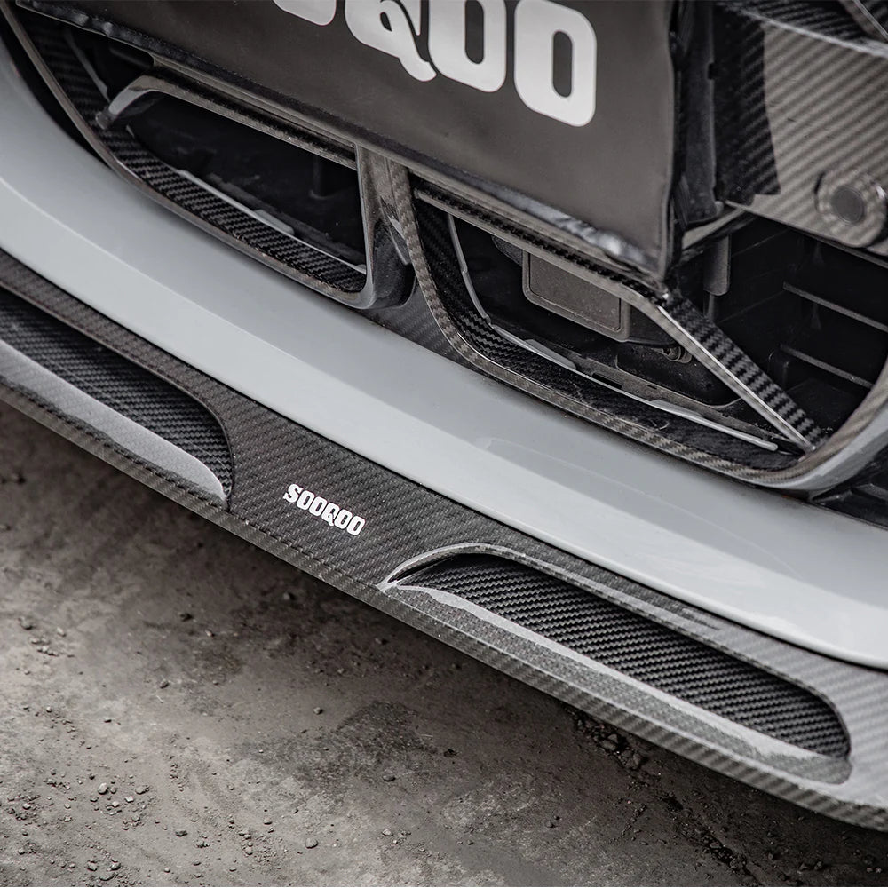 BMW SooQoo Pre-Preg Carbon Fiber Front Splitter for 4 Series G26 Gran Coupe