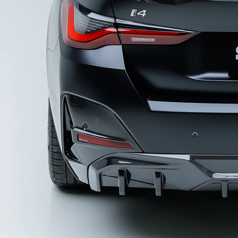 BMW SooQoo Pre-Preg Carbon Fiber Rear Bumper Trim for 4 Series G26 Gran Coupe