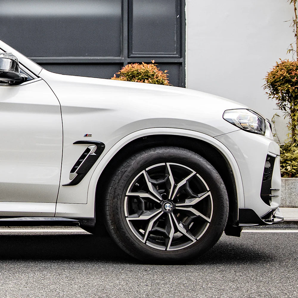 BMW SooQoo Pre-Preg Carbon Fiber Front Fender Trim for X3 G01 & X4 G02 & G08 iX3 LCI