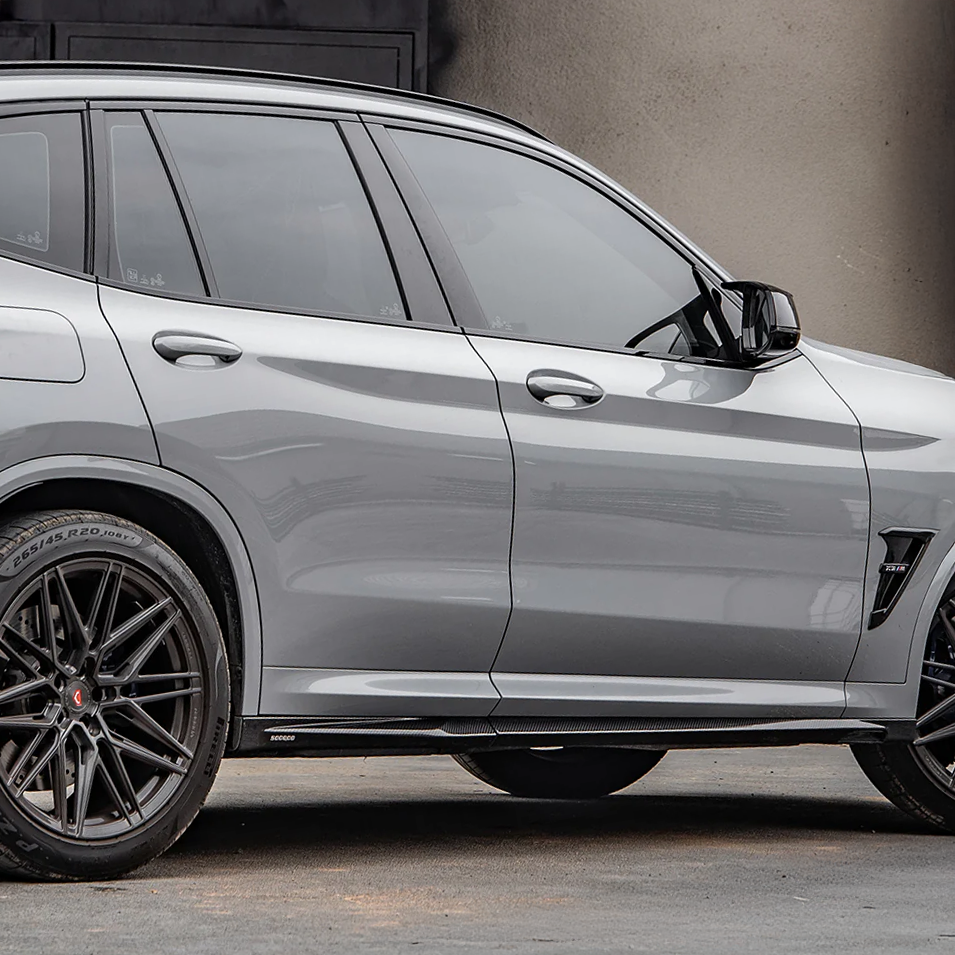 BMW SooQoo Type-A Pre-Preg Carbon Fiber Side Skirts for G01 & G02 & X3M F97 & X4M F98