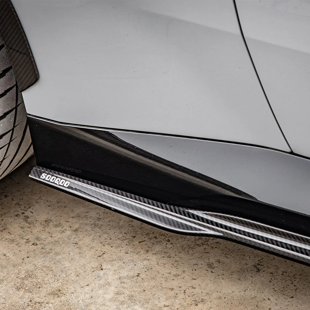 BMW SooQoo Pre-Preg Carbon Fiber Side Skirts for G42