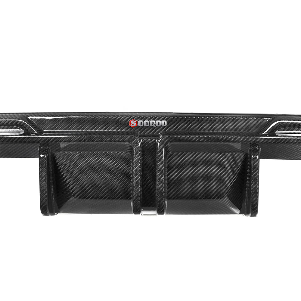 BMW SooQoo Type-A Pre-Preg Carbon Fiber Rear Diffuser & Bumper Spats for G80 M3