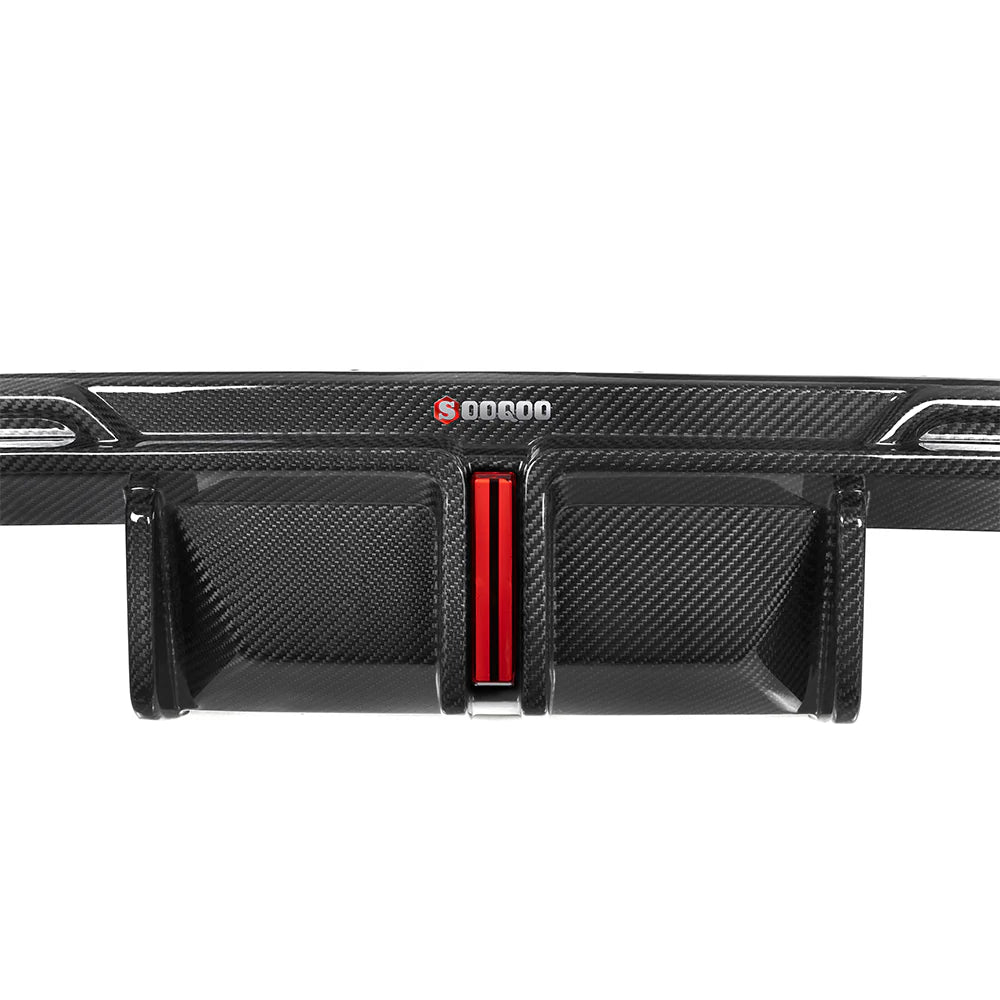 BMW SooQoo Type-A Pre-Preg Carbon Fiber Rear Diffuser & Bumper Spats for G80 M3