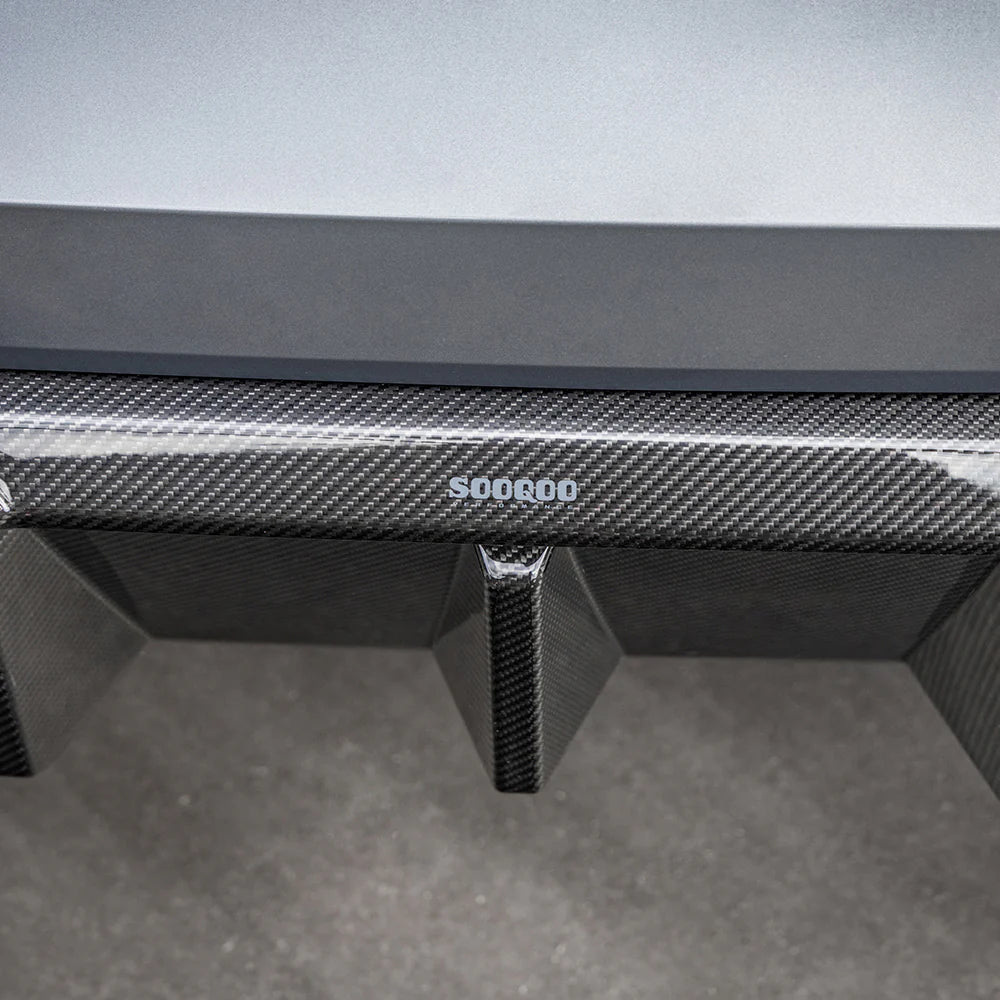 BMW SooQoo Type-B Pre-Preg Carbon Fiber Rear Diffuser & Bumper Spats for G80 M3