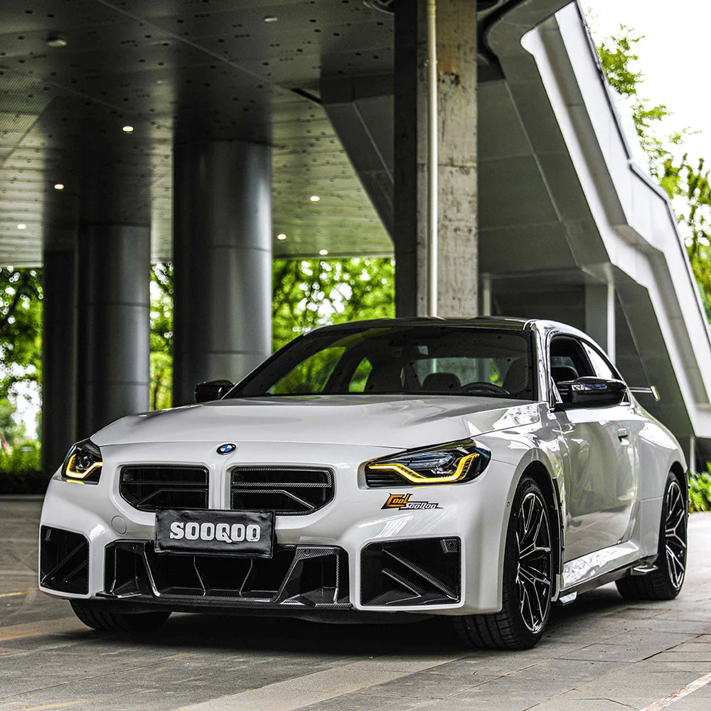 SOOQOO V3 BMW M2 G87 Front Grille In Prepreg Carbon Fiber
