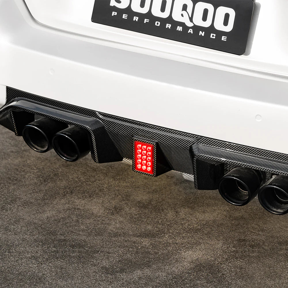BMW SooQoo Type C Pre-Preg Carbon Fiber Rear Diffuser for M2 G87