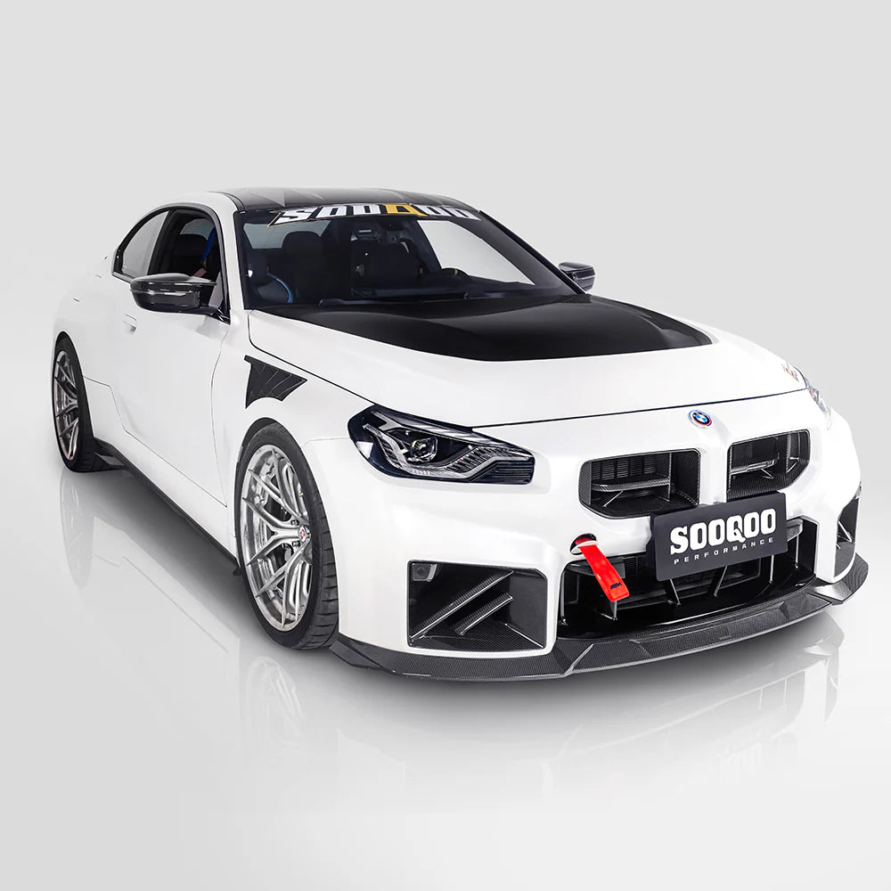 BMW SooQoo Type C Pre-Preg Carbon Fiber Front Splitter for M2 G87