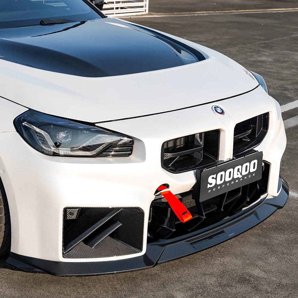 BMW SooQoo Type C Pre-Preg Carbon Fiber Front Splitter for M2 G87