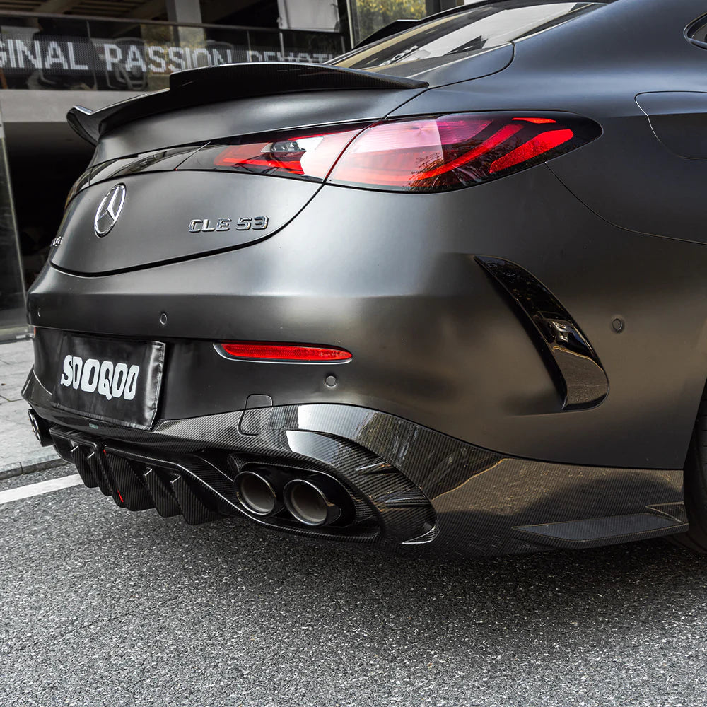Mercedes SooQoo Pre-Preg Carbon Fiber Rear Diffuser for C236 CLE53
