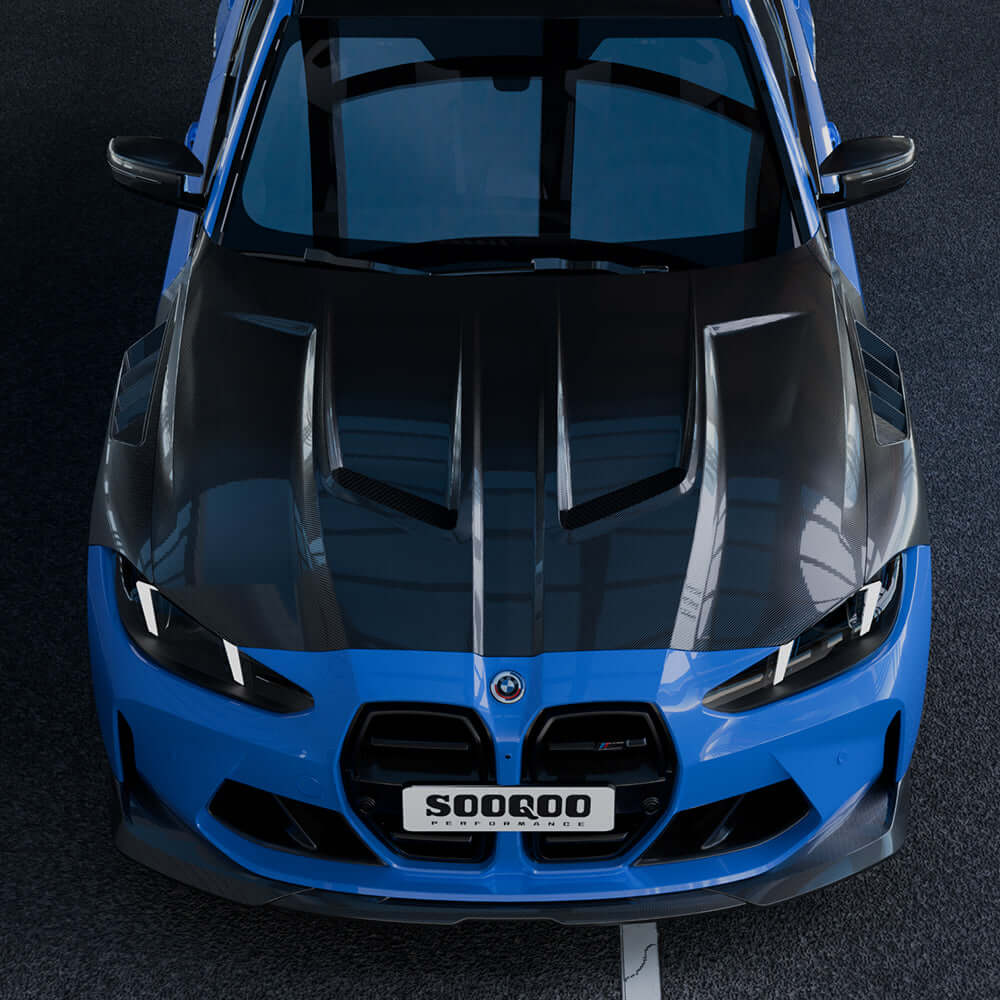 BMW SooQoo Pre-Preg Carbon Fiber Hood for G80/G81 M3 & G82/G83 M4