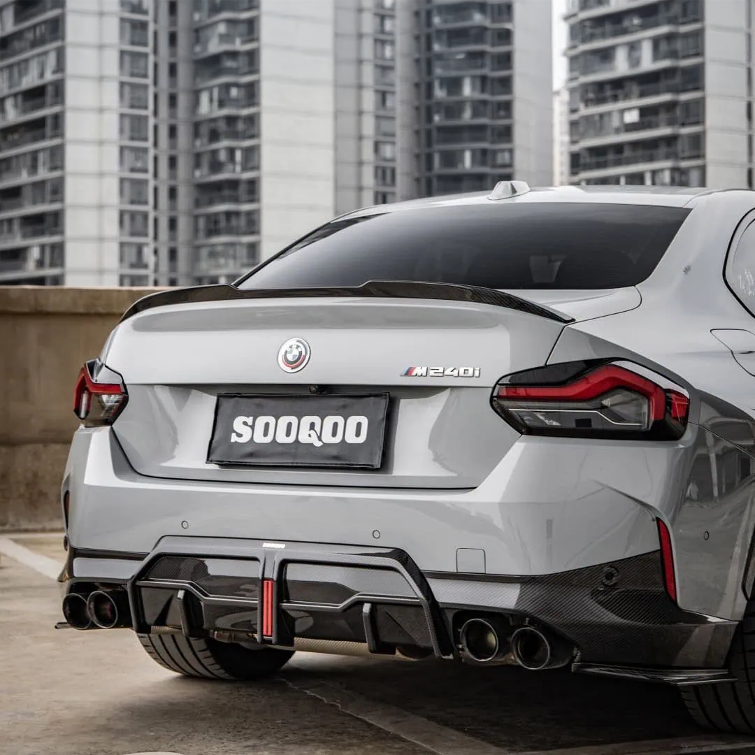 BMW SooQoo Pre-Preg Carbon Fiber Rear Spoiler for G42 & G87 M2
