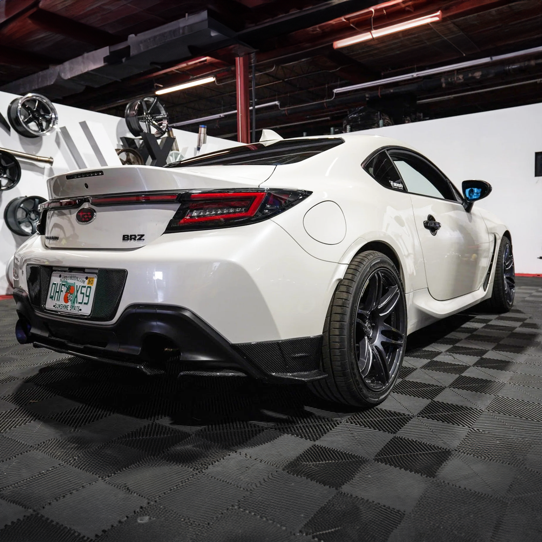 Toyota & Subaru Carbon Fiber STI Style Rear Bumper Spats for GR86 & BRZ 2022+