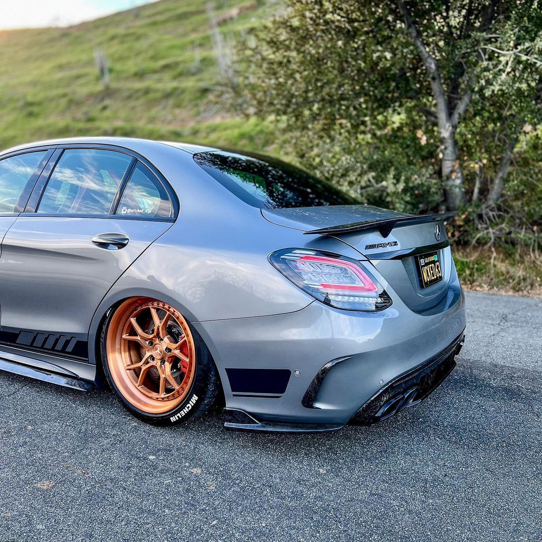 Mercedes Carbon Fiber Rear Air Vent Covers for W205 C63 Sedan