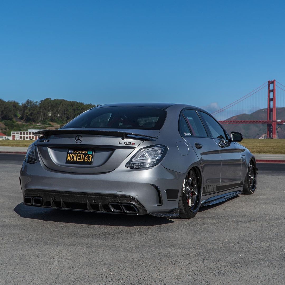 Mercedes Carbon Fiber Rear Air Vent Covers for W205 C63 Sedan