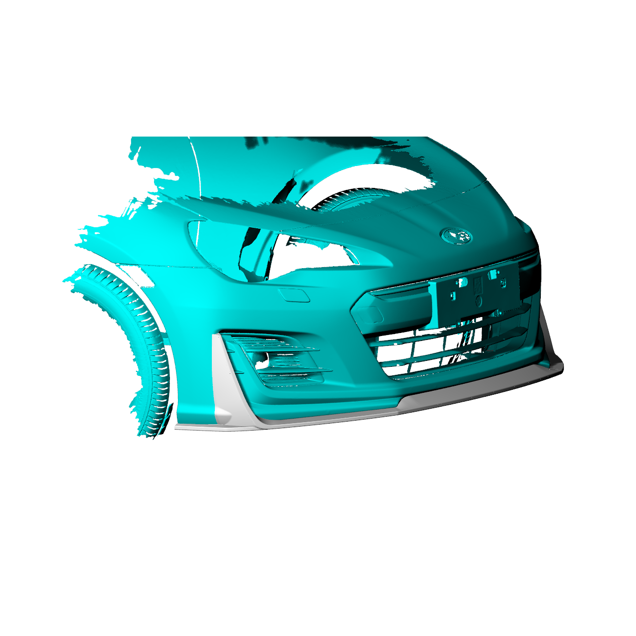 Subaru Carbon Fiber JSL Style Front Splitter for ZC6 BRZ FL