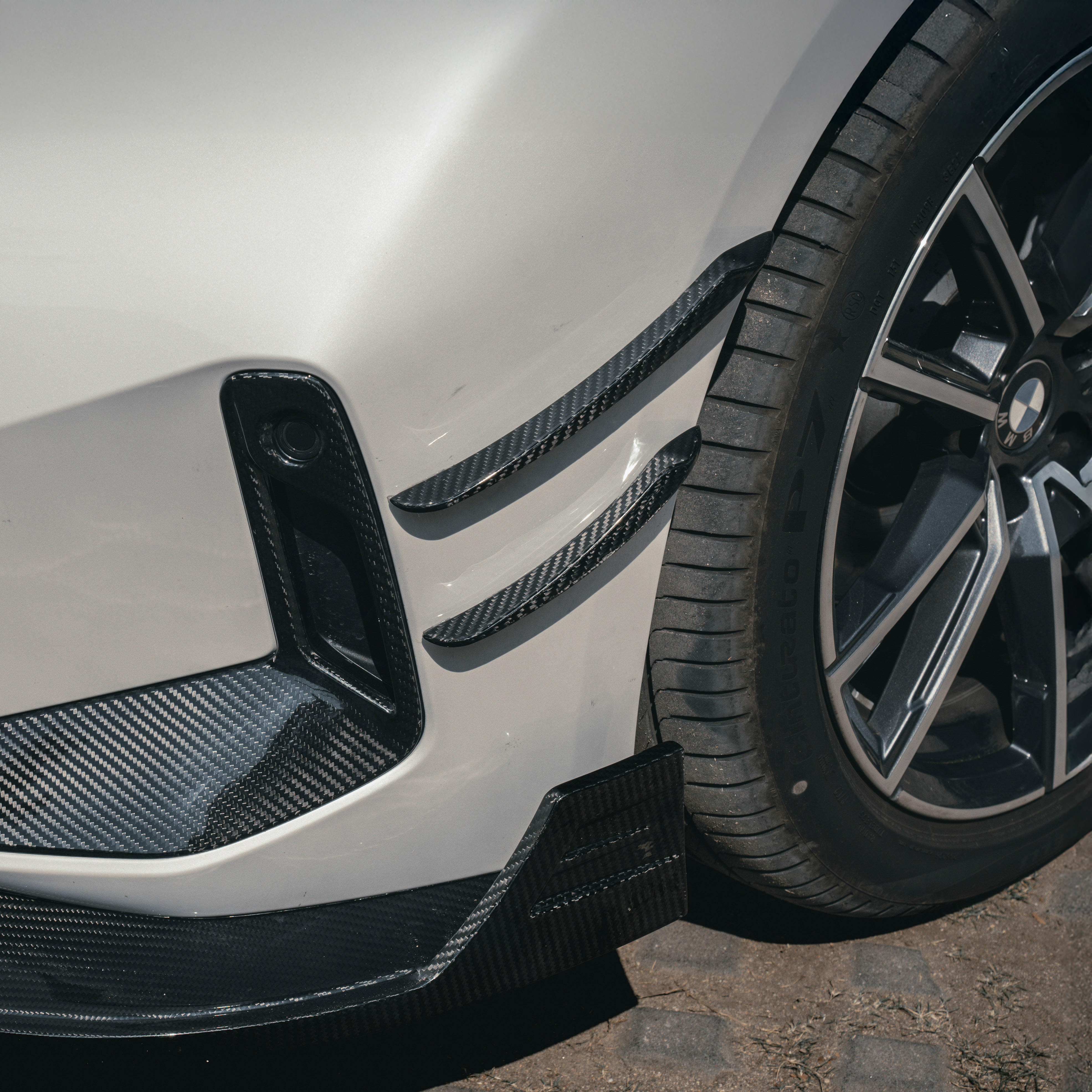 BMW TAKD Pre-Preg Carbon Fiber Front Canards for G20 3 Series LCI