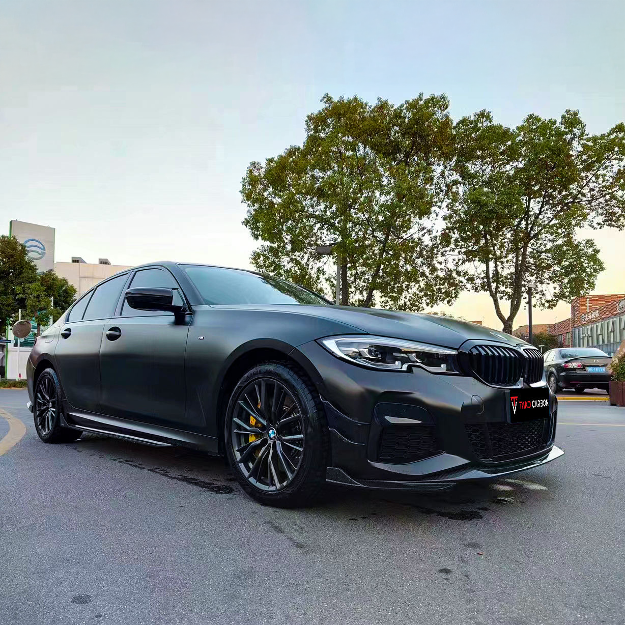 BMW TAKD V2 Pre-Preg Carbon Fiber Front Lip for 3 Series G20 Pre-LCI