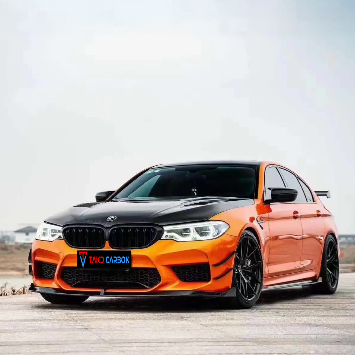 BMW TAKD Pre-Preg Carbon Fiber Front Splitter F90 M5 Pre-LCI