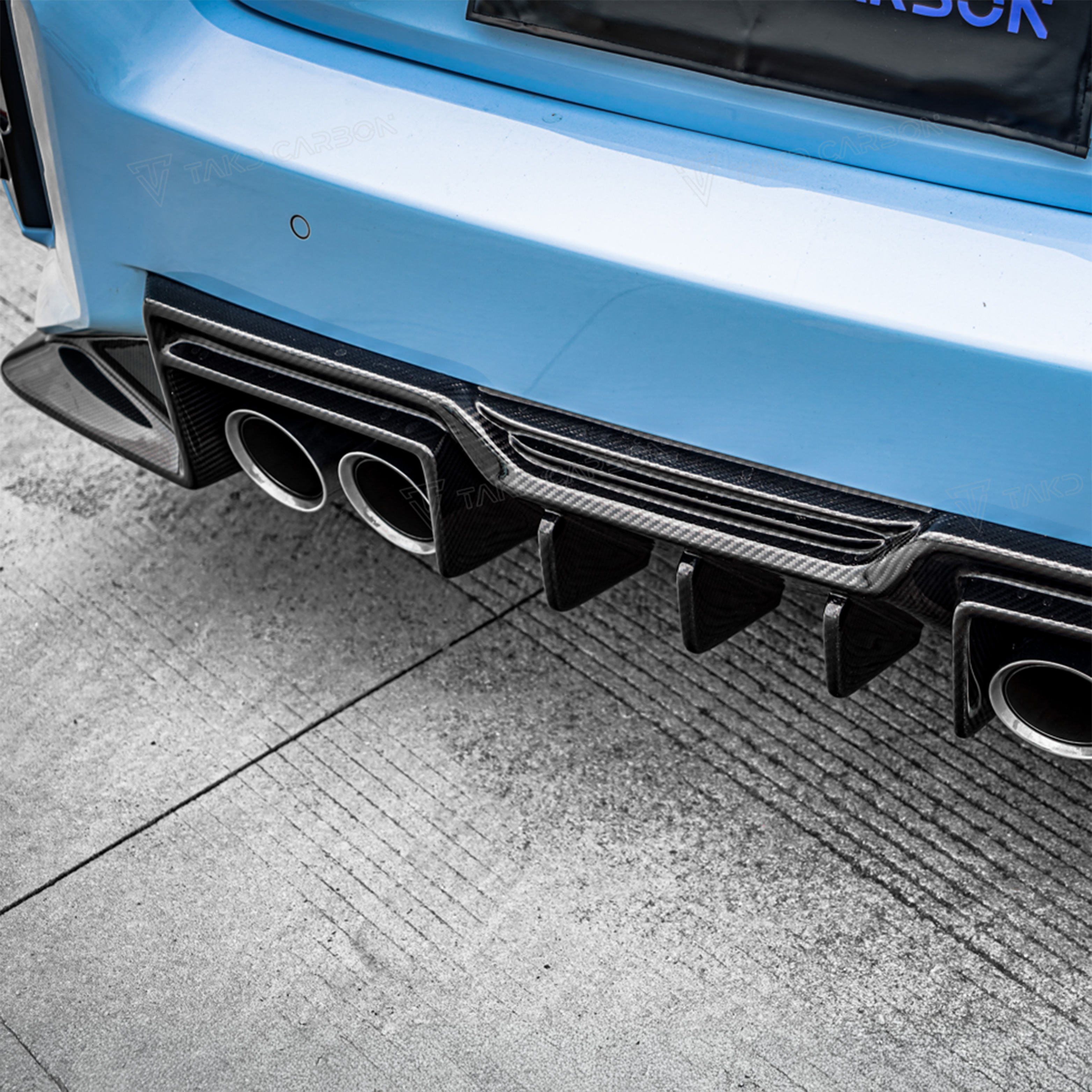 BMW TAKD Pre-Preg Carbon Fiber Rear Diffuser for G87 M2