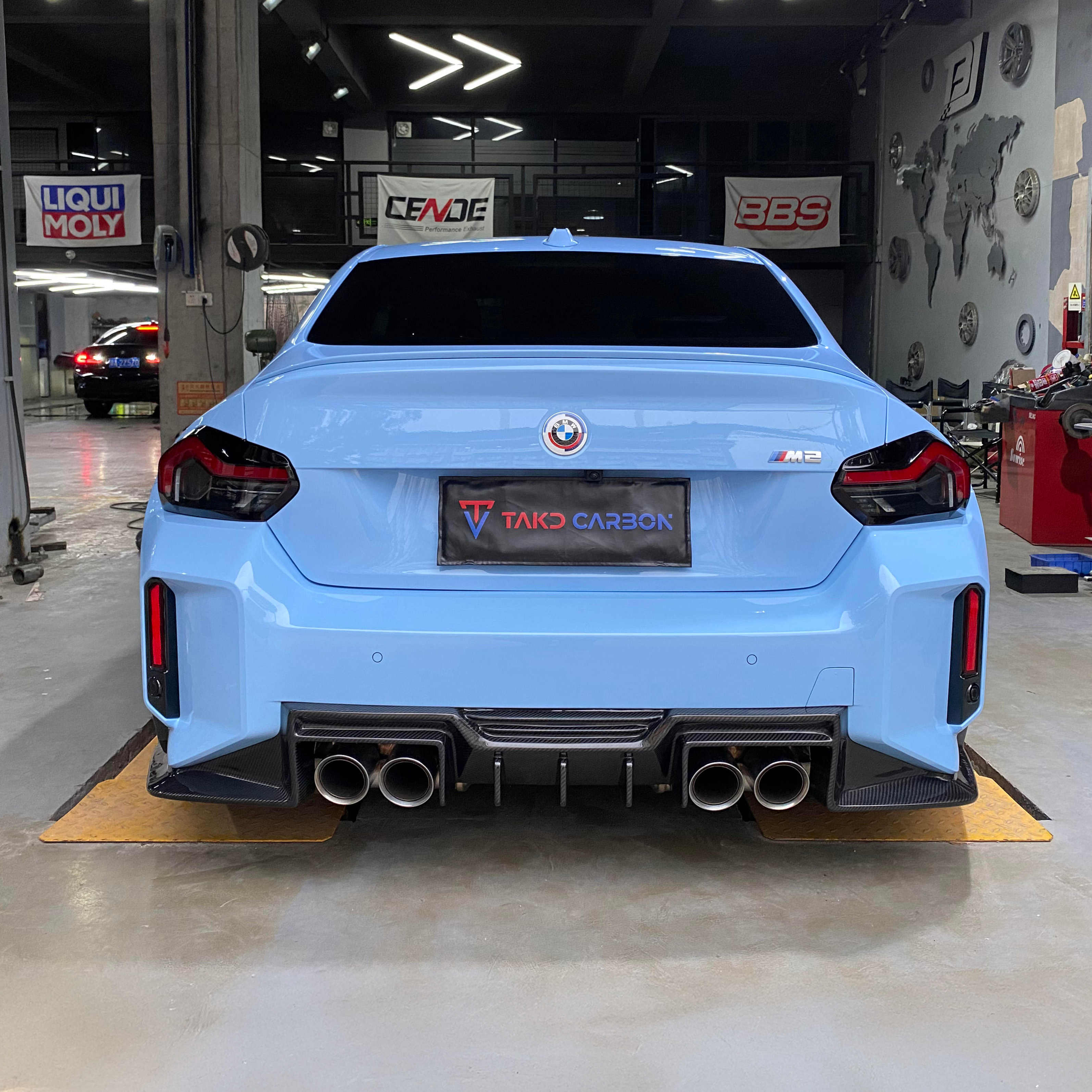 BMW TAKD Pre-Preg Carbon Fiber Rear Diffuser for G87 M2