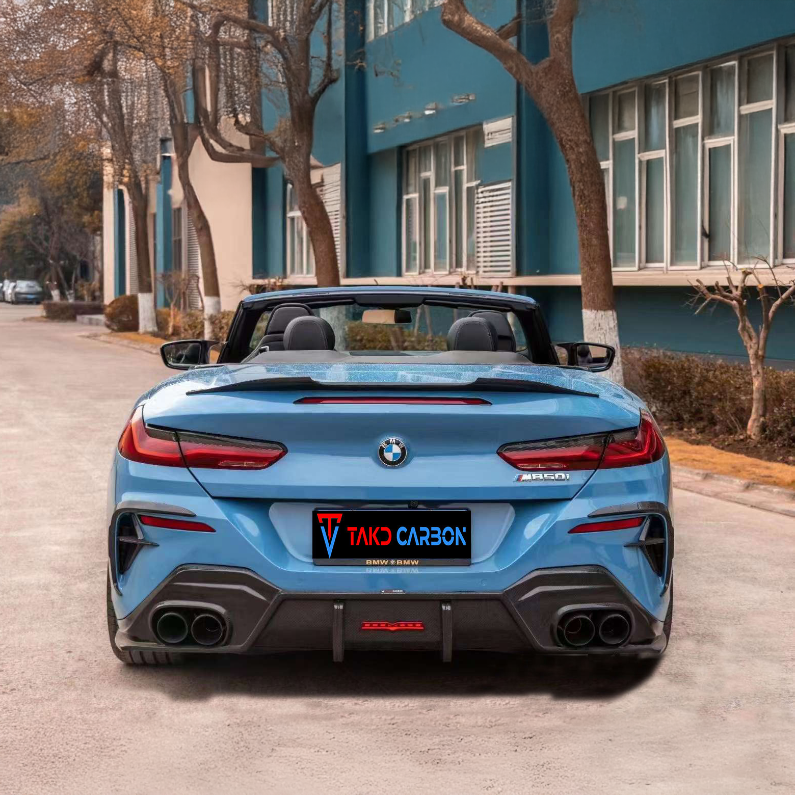 BMW TAKD V2 Pre-Preg Carbon Fiber Rear Spoiler for G14 8 Series & F91 M8 Convertible