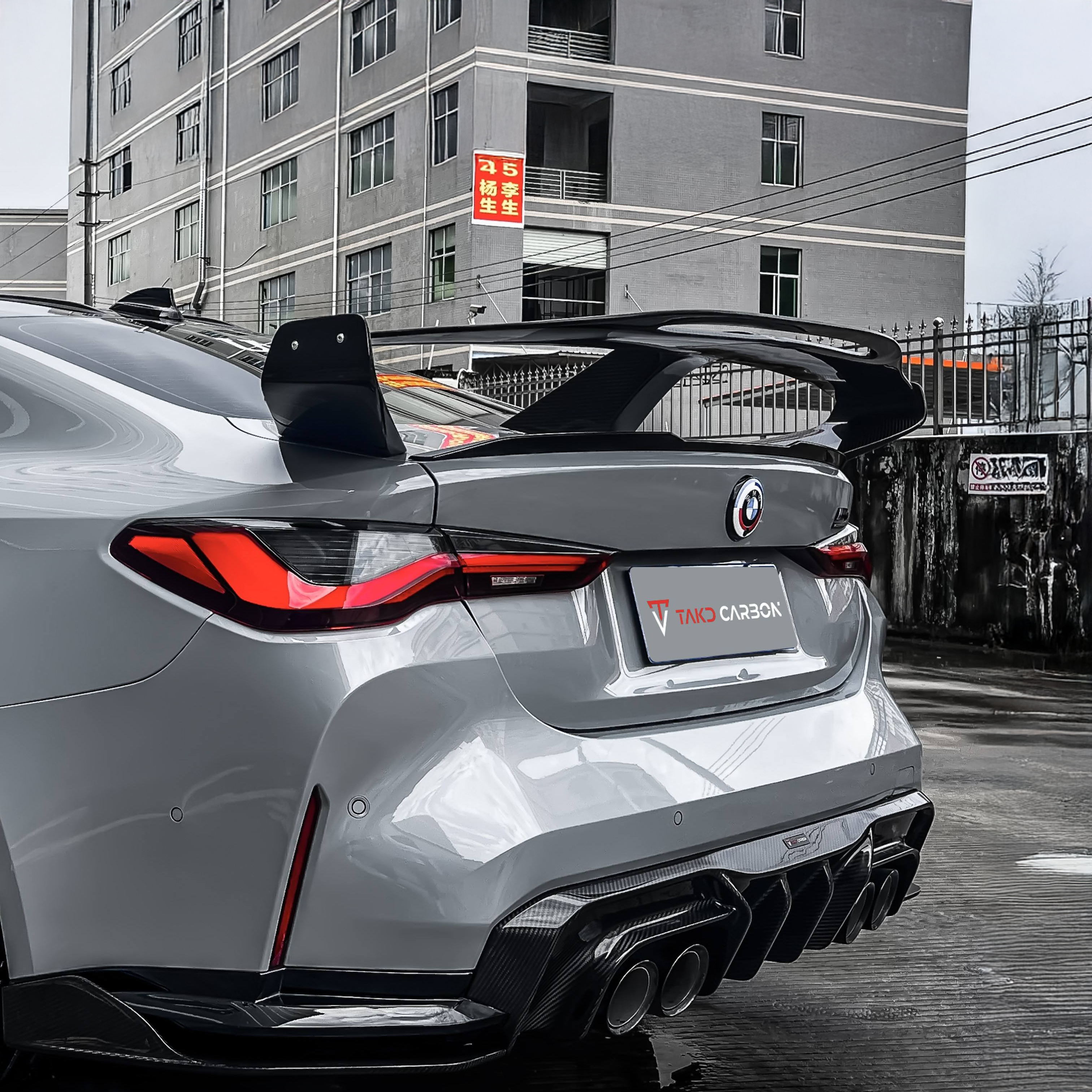 BMW TAKD Pre-Preg Carbon Fiber Rear Spoiler for 4 Series G22 & G82 M4