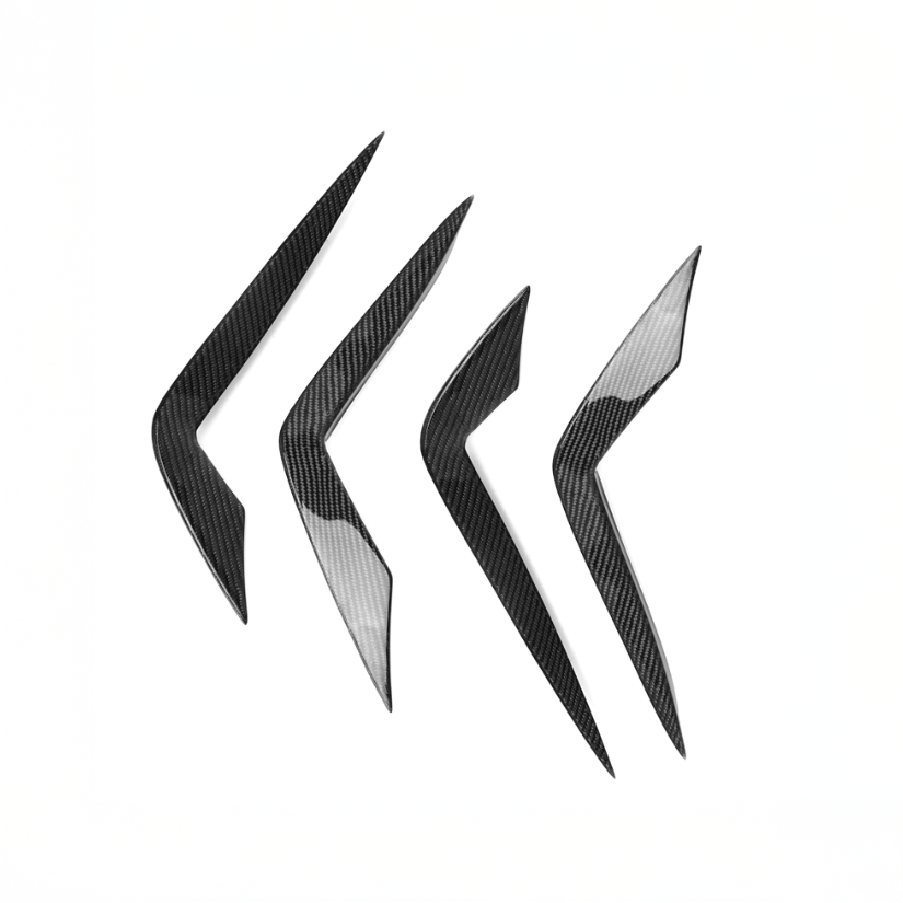 Audi TAKD Pre-Preg Carbon Fiber Front Canards for C8 A7 & S7