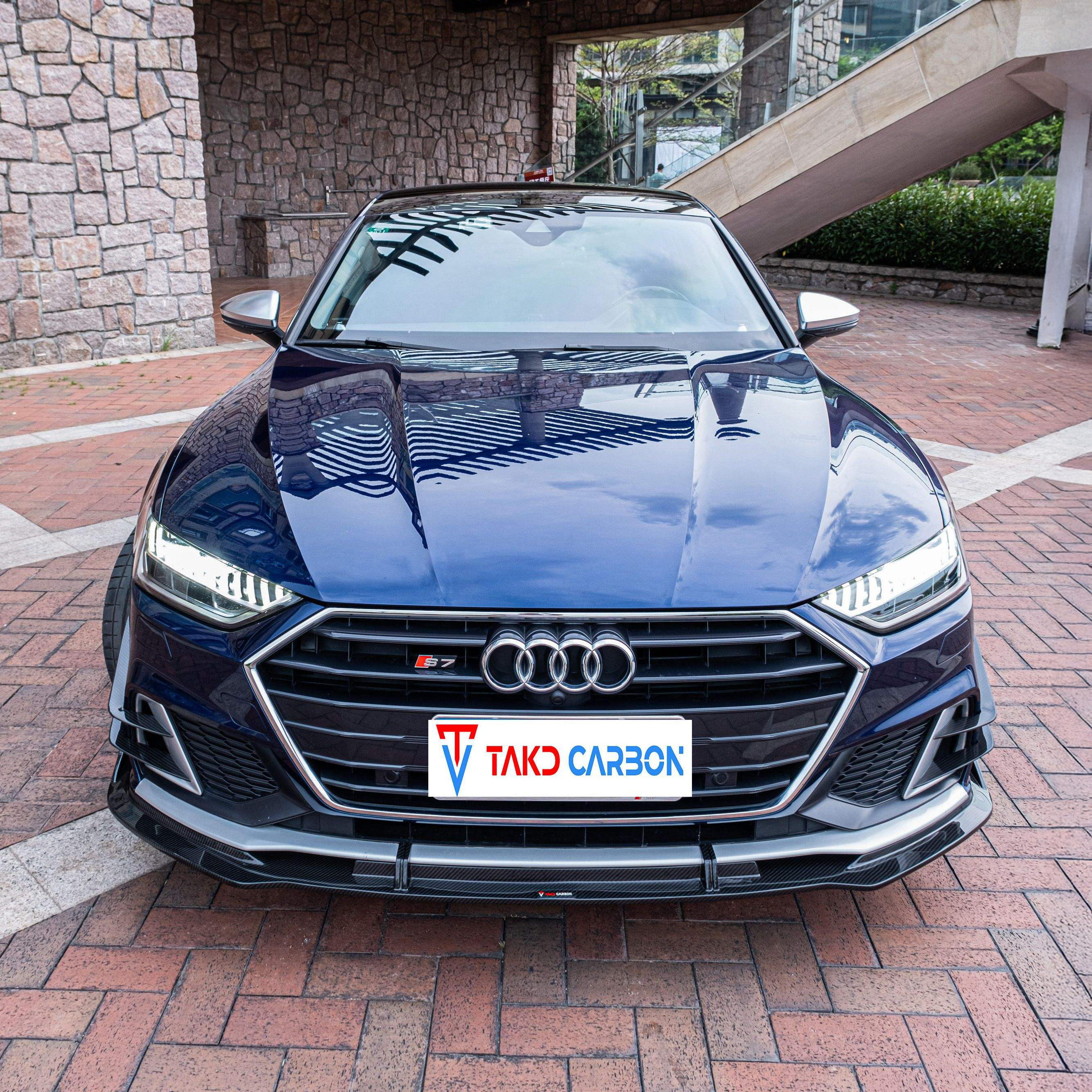 Audi TAKD Pre-Preg Carbon Fiber Front Splitter for C8 & C8.5 A7 & S7