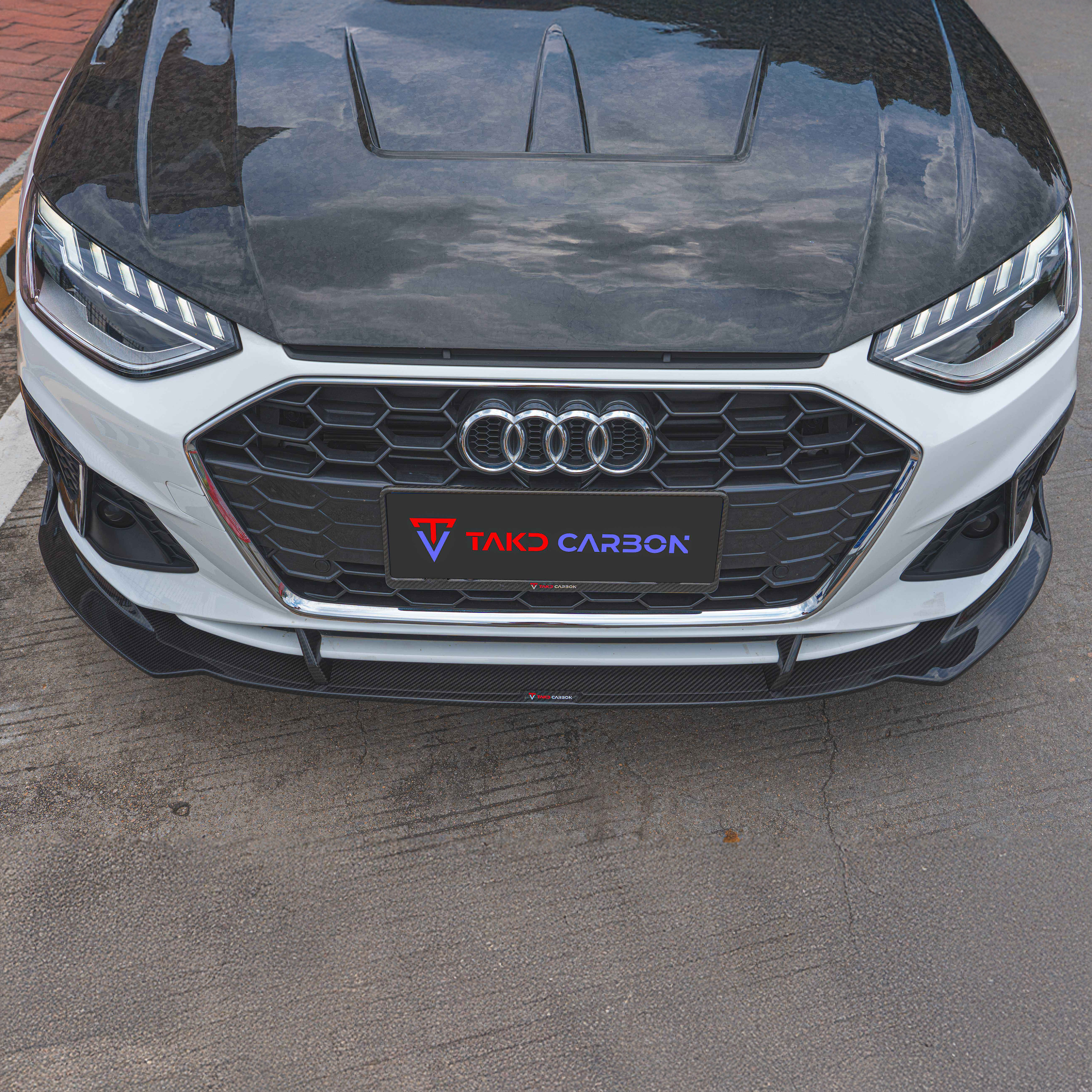 Audi TAKD Pre-Preg Carbon Fiber Front Splitter for B9.5 A4 & S4